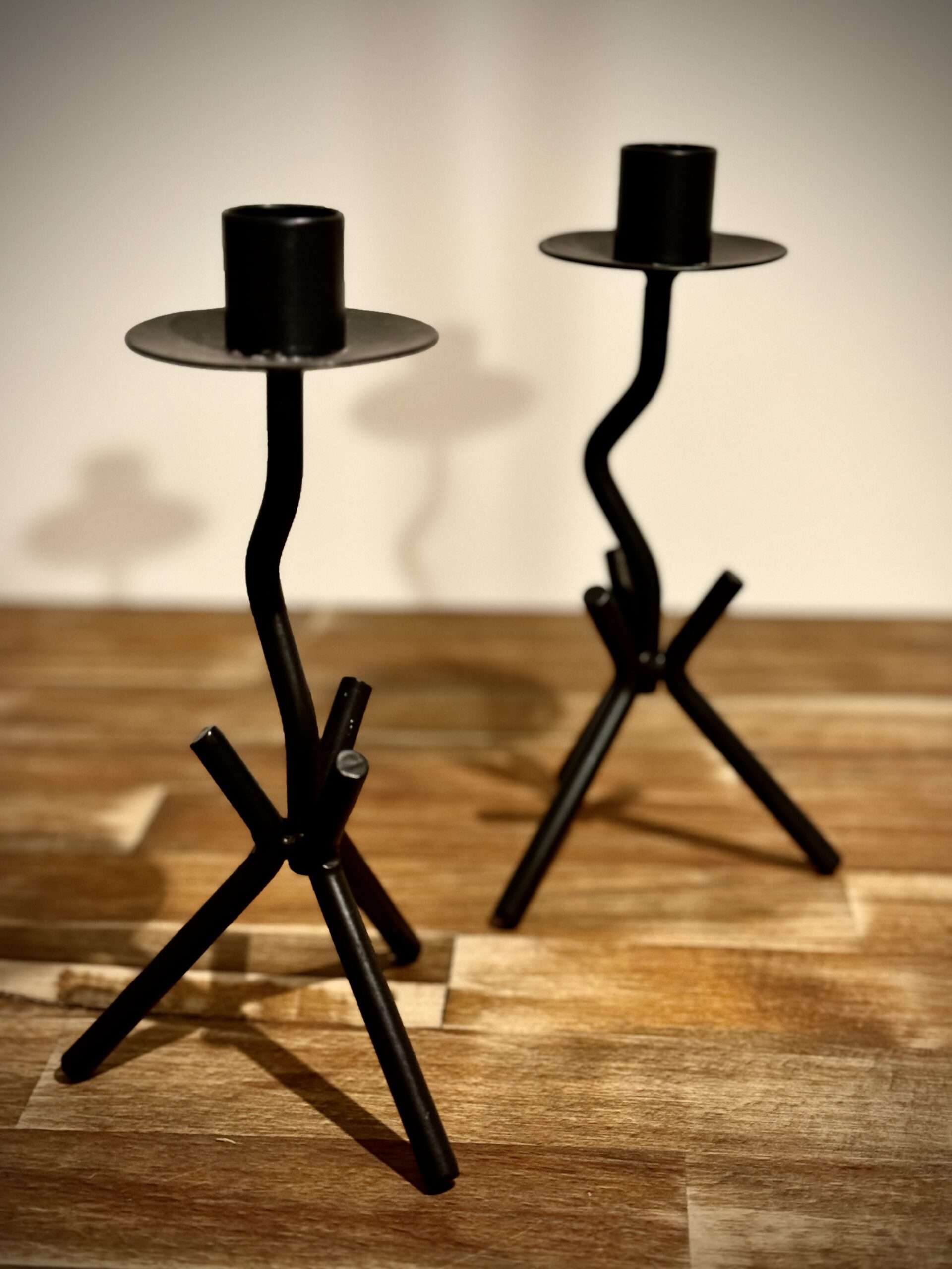 Komplet nowoczesnych świeczników